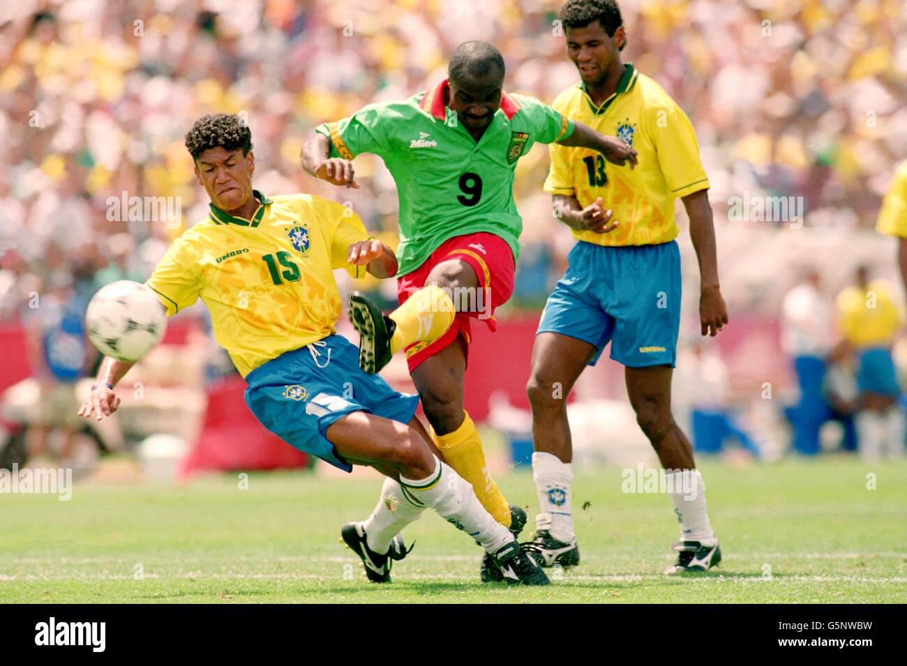 Très Rare Billet Coupe Du Monde FIFA USA 94 - Brésil Vs Cameroun - Excellent État