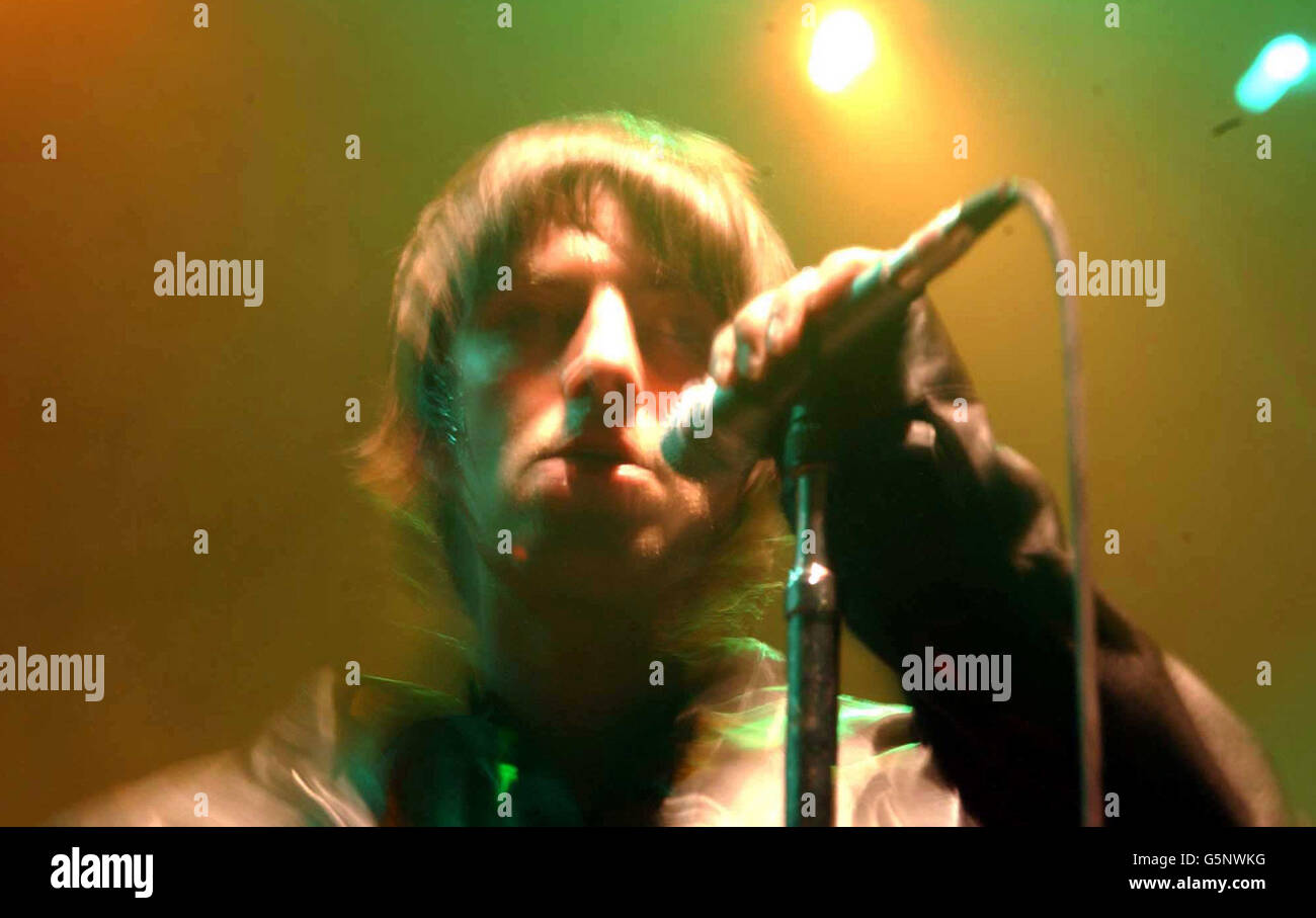 Oasis frontman liam gallagher performs on stage royal albert hall hi