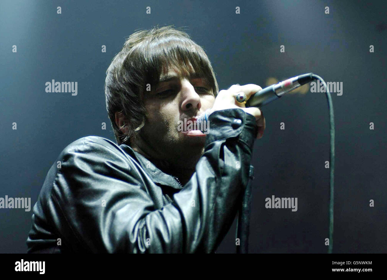 Oasis frontman liam gallagher performs on stage royal albert hall hi