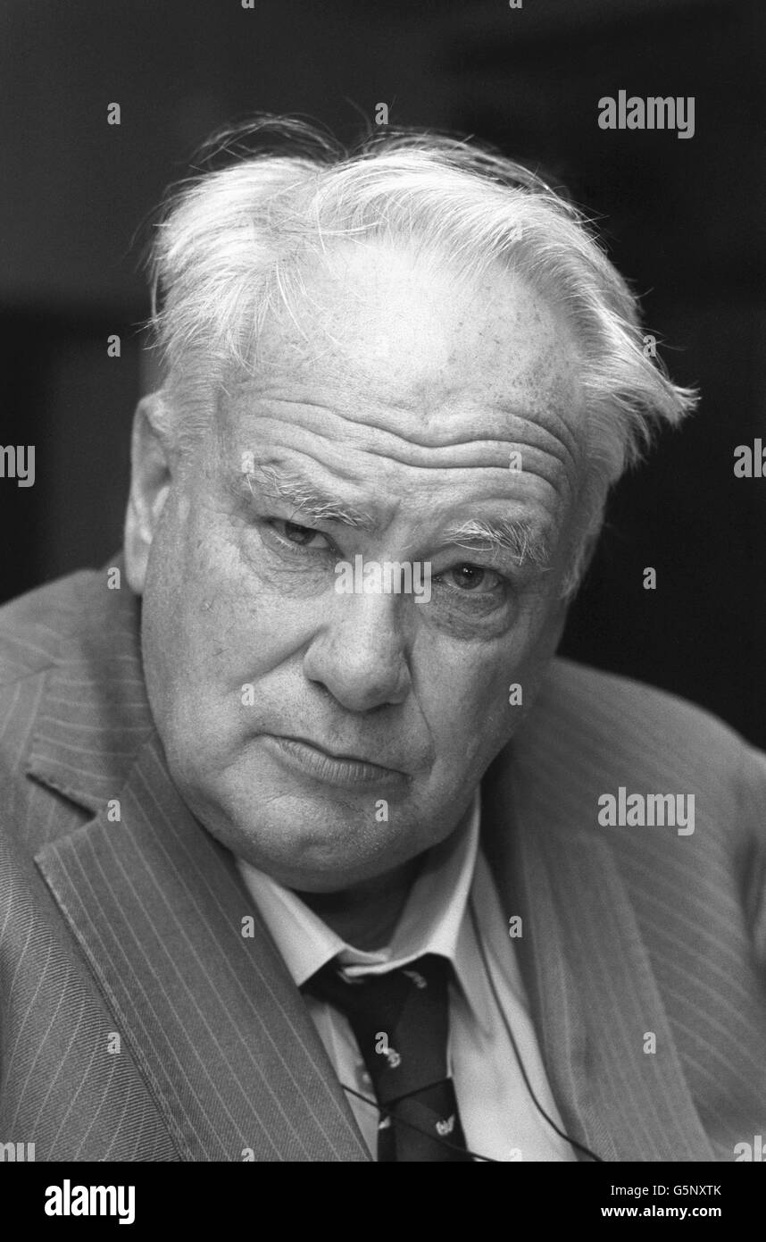 Astronomy, Patrick Moore. TV astronomer Patrick Moore, age 65. Stock Photo