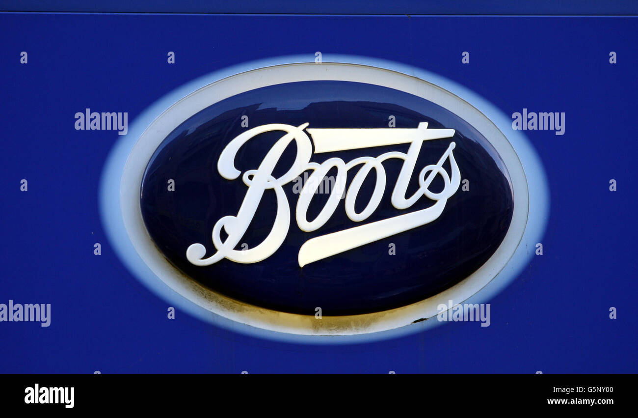 Boots Logo. Boots shop front, Belfast Stock Photo Alamy