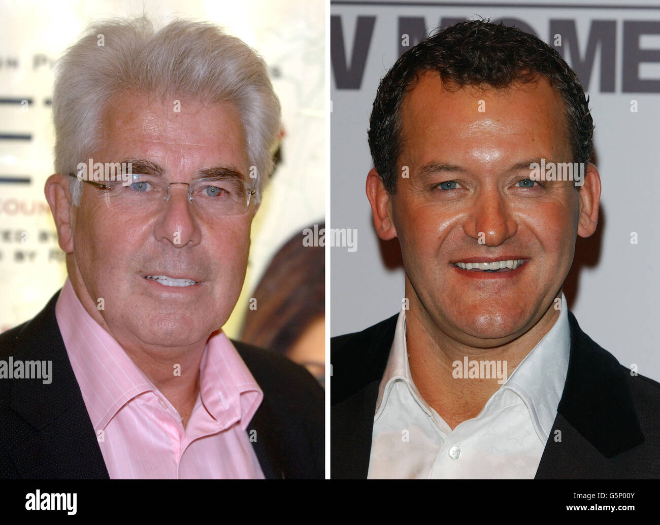 Undated file photos of Max Clifford (left) and Paul Burrell. The PR guru has denied claims by the former royal butler Paul Burrell that he breached his confidentiality by passing personal details about him to the News of the World. Stock Photo
