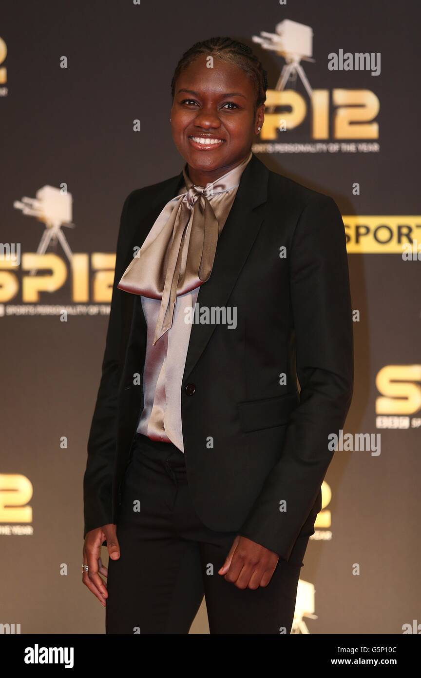 Nicola Adams arriving for the Sports Personality of the Year Awards 2012, at the ExCel Arena, London. Stock Photo