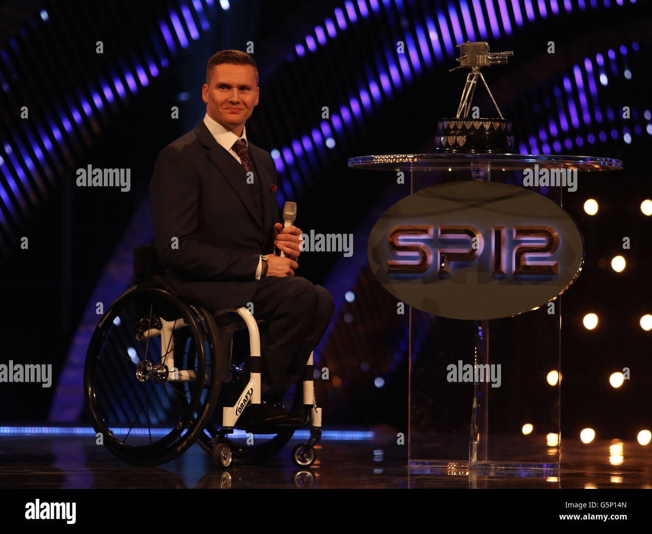 Sport - BBC Sports Personality of the Year Awards 2012 - ExCeL Arena. David Weir onstage during the BBC Sports Personality of the Year Awards 2012 at ExCeL Arena, London. Stock Photo