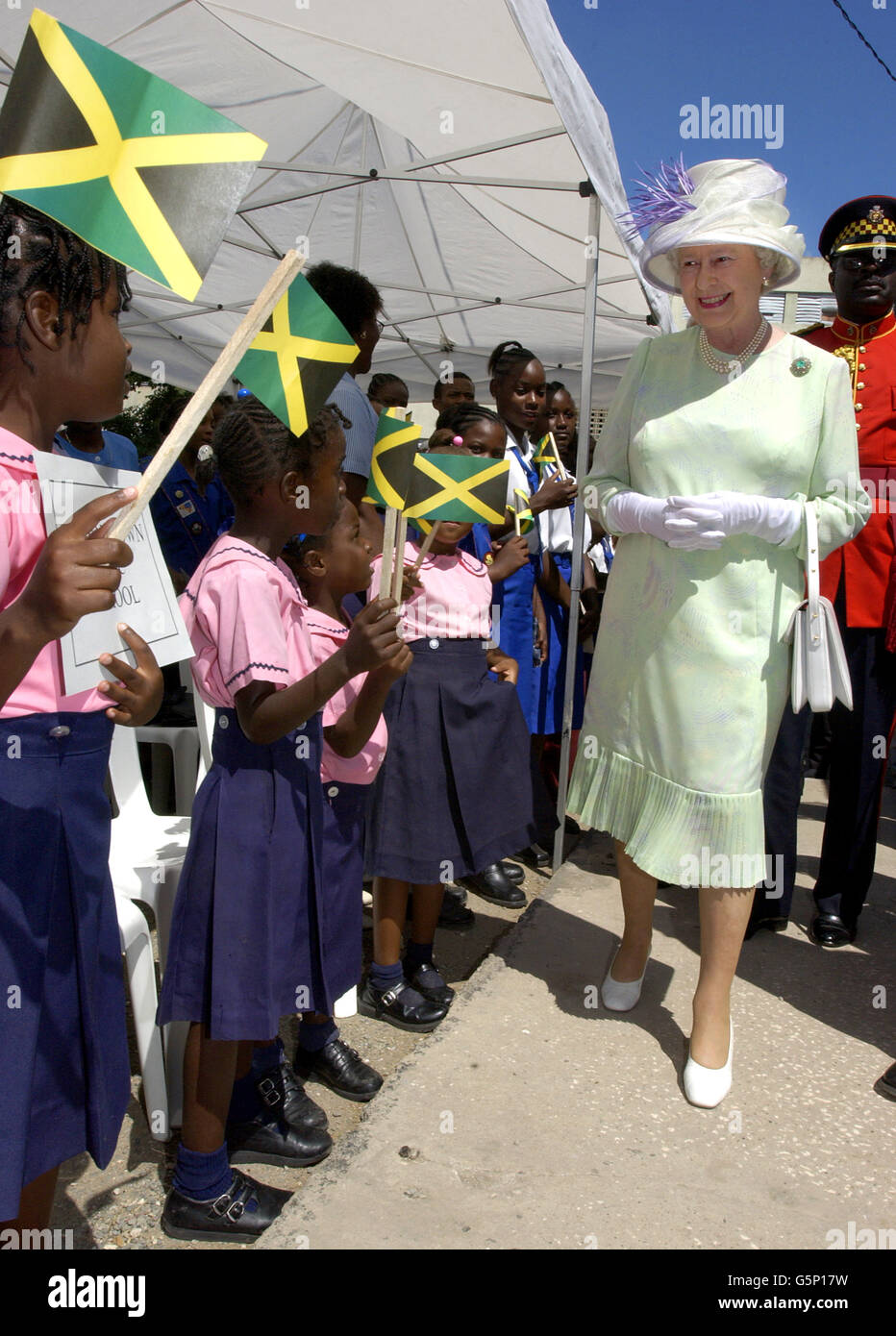 queen visits jamaica