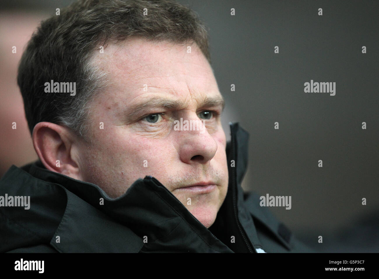 Coventry City's manager Mark Robins during the npower Football League one match at the Ricoh Arena, Coventry. Stock Photo