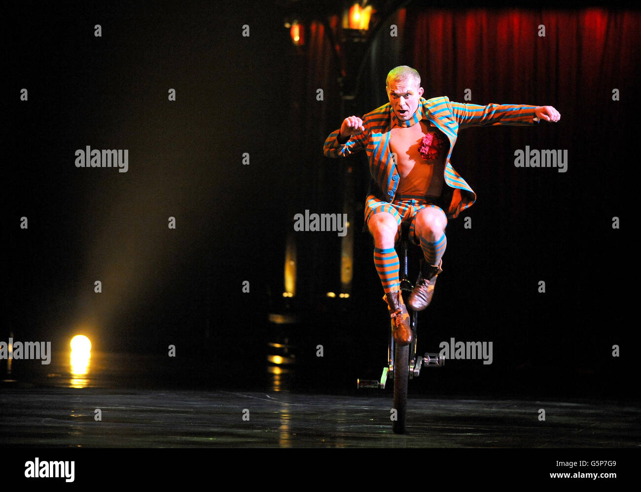 Cirque de Soleil unveil their new show Kooza at a dress reheasal at the Royal Albert Hall in London. Stock Photo