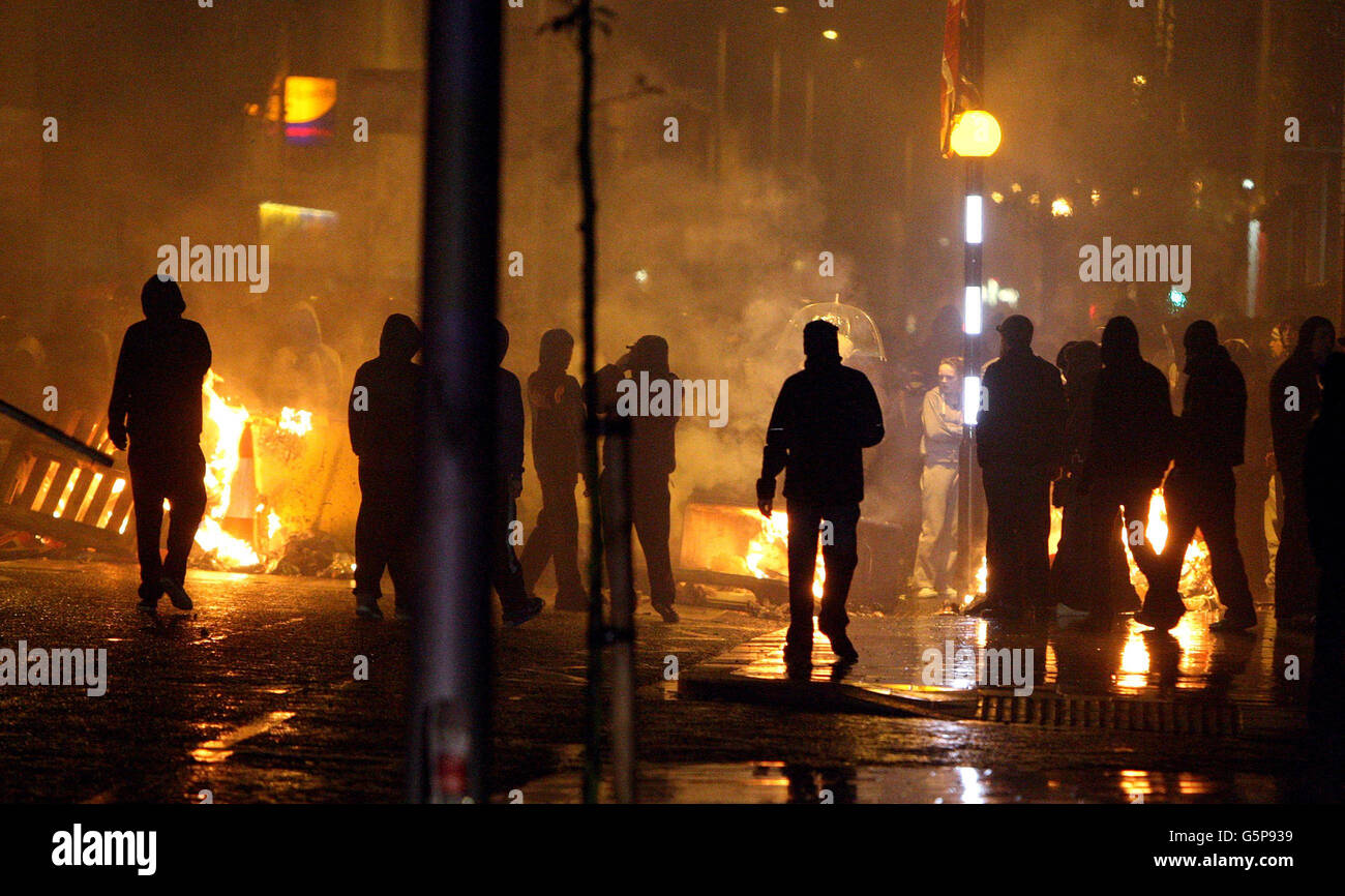 Union Flag protests Stock Photo Alamy