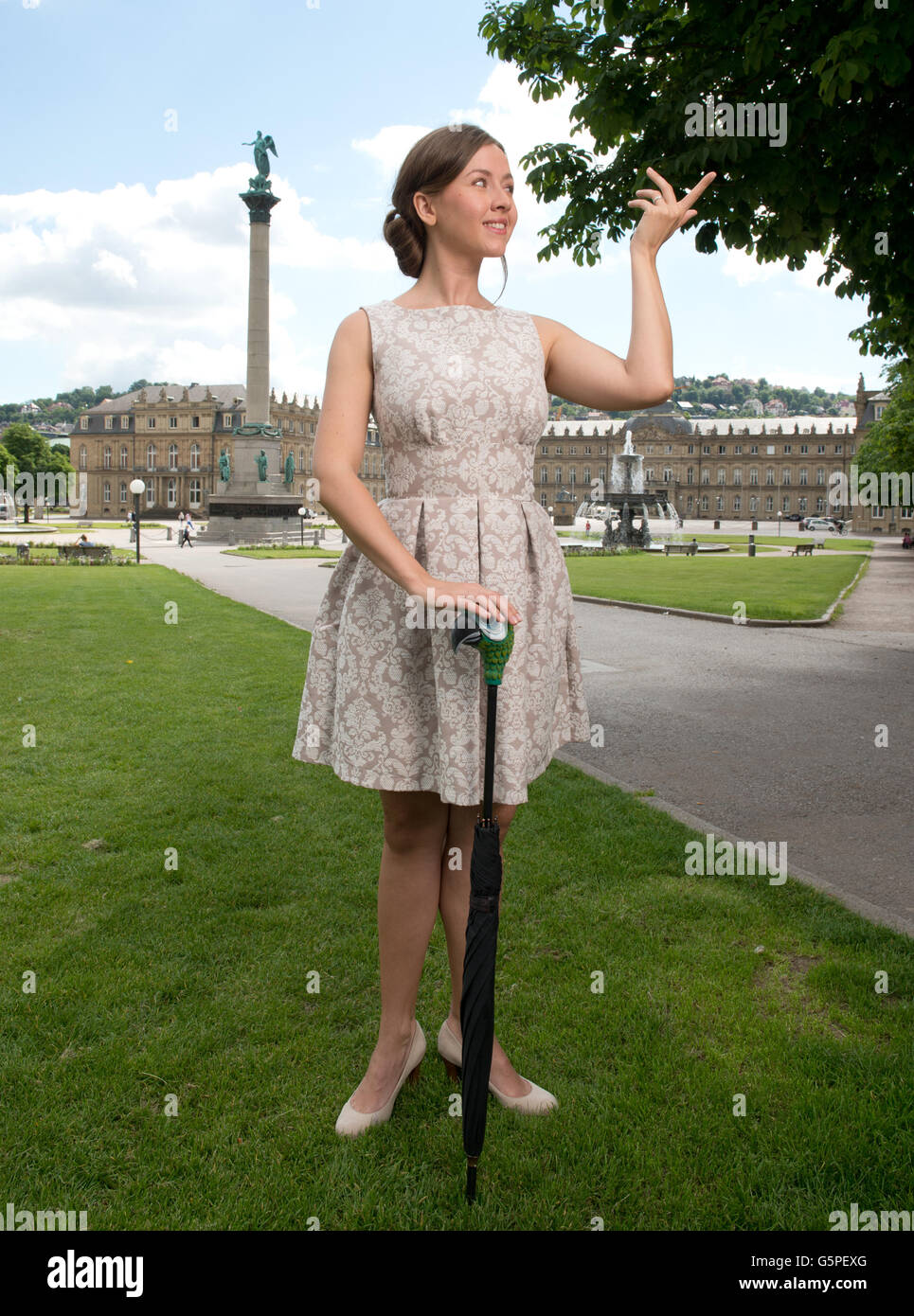 Stuttgart, Germany. 22nd June, 2016. Musical actress Elisabeth Huebert ...