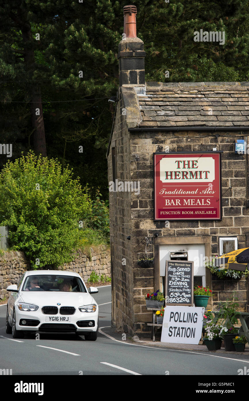 Burley Woodhead, West Yorkshire, Britain. 23rd June, 2016. Election day