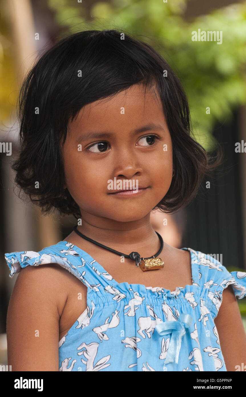 Elk2203026v Indonesia, Bali, Ubud, Young Indonesia girl Stock Photo