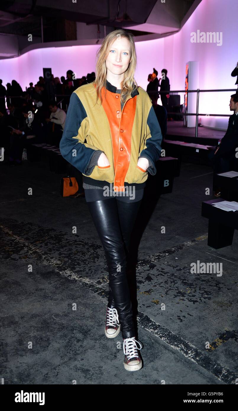 Hector Bellerin on the front row during the Alex Mullins London Fashion  Week Men's AW18 show held at BFC Show Space, London Stock Photo - Alamy