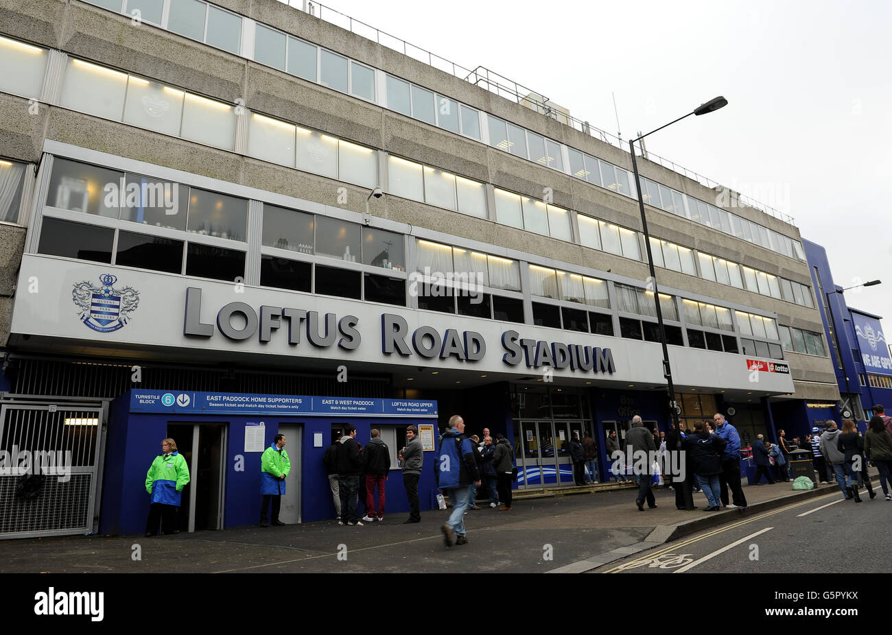 General view outside Loftus Road, home of Queens Park Rangers Stock ...