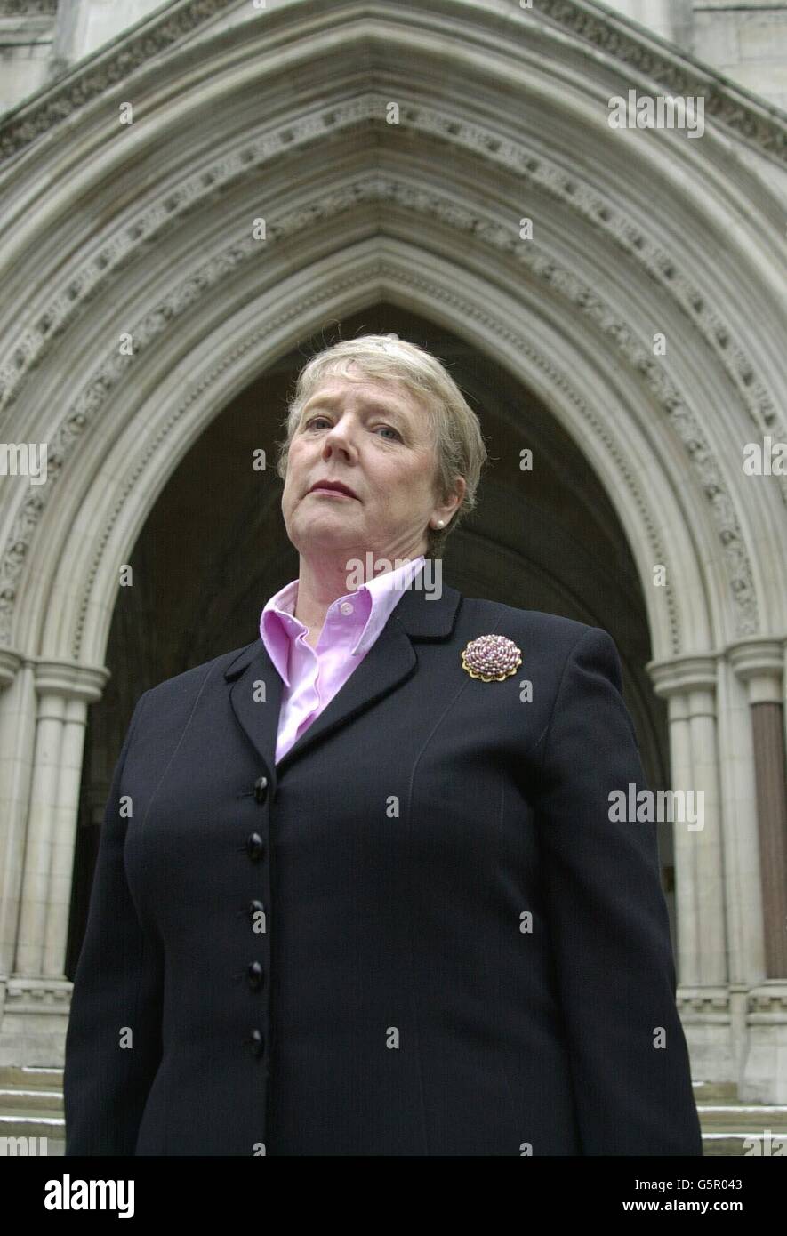 Anne Sloman, Chief Political Advisor for the BBC, outside of The High Court, London,this morning, following a successful appeal by the Prolife alliance against the BBC who refused to show a political broadcast which included shots of foetuses. Stock Photo