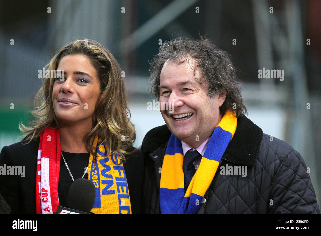 Mansfield towns chairman john radford and his wife carolyn radford hi