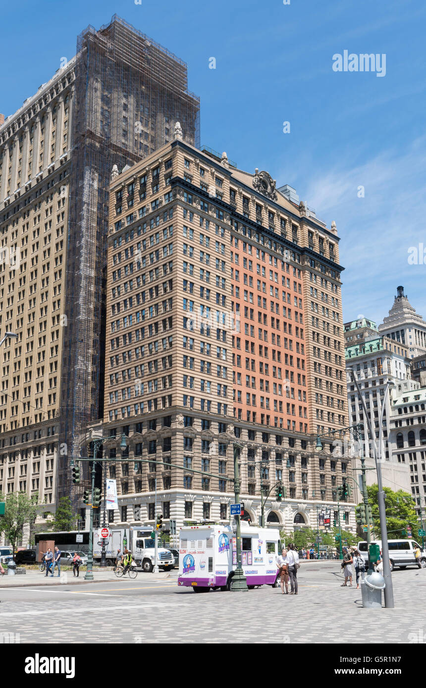 View from Battery Place, New York, towards the landmarked Whitehall