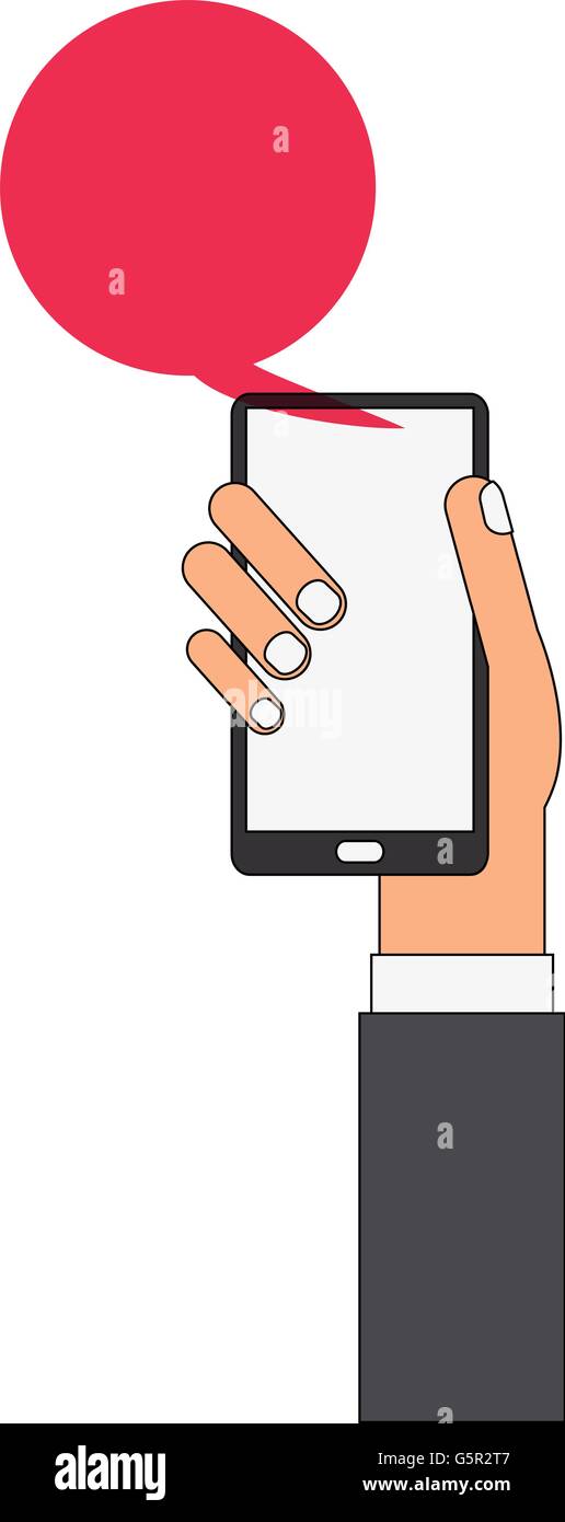 hand holding cellphone Stock Vector Image & Art - Alamy
