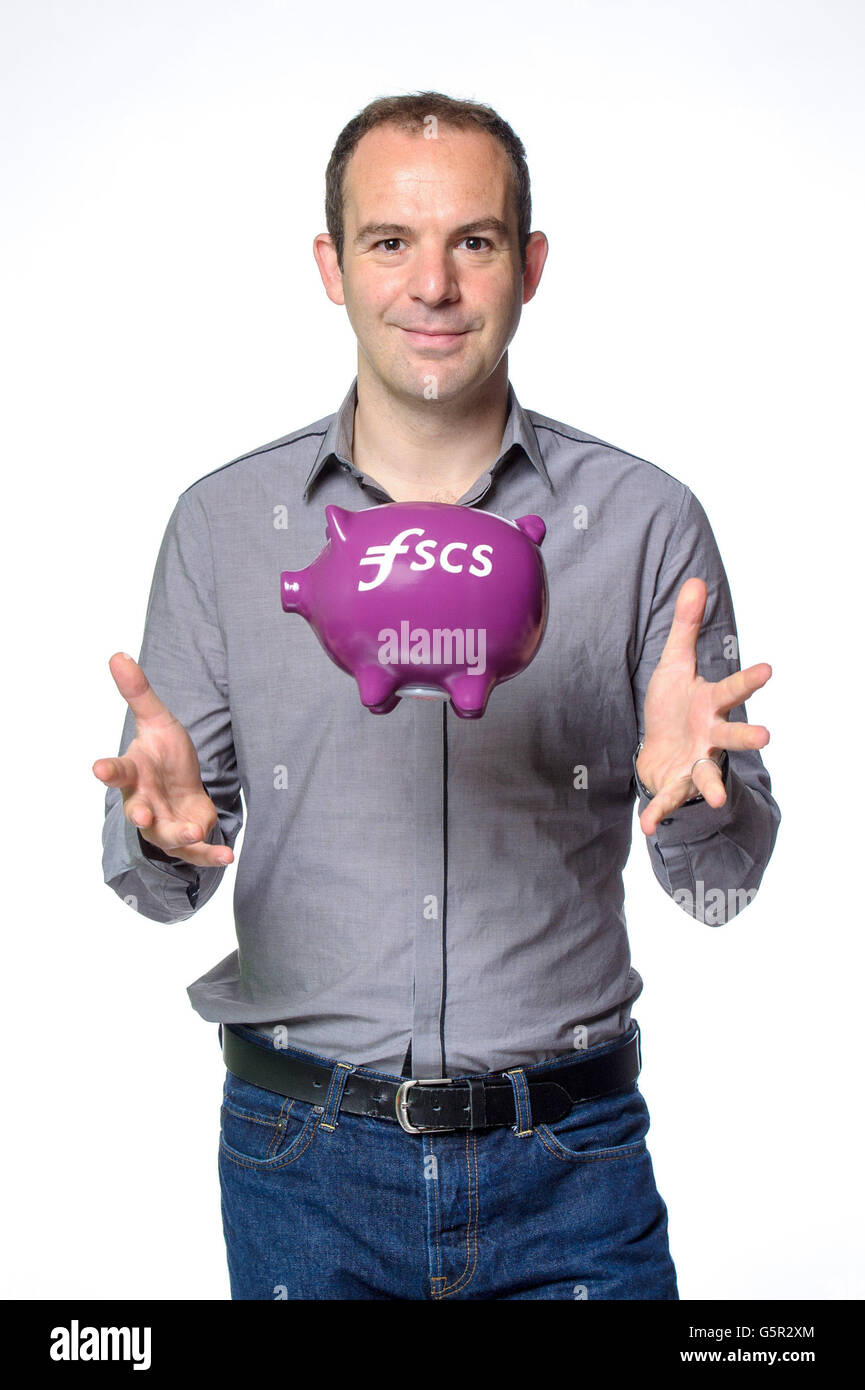 Financial expert Martin Lewis supports the Financial Services Compensation Scheme (FSCS) in raising awareness about protection for UK-authorised savings. Stock Photo