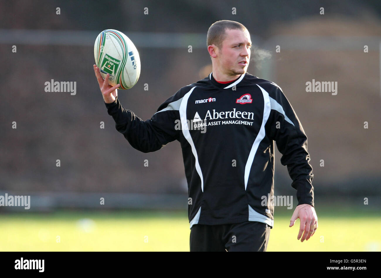 Ritchie Rees Edinburgh rugbys richie rees during training session at murrayfield ...