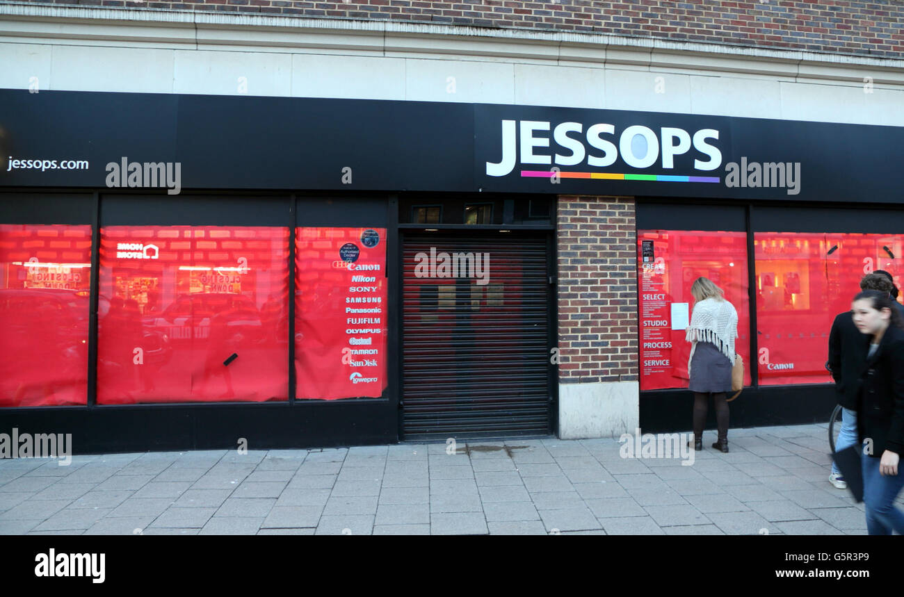 Jessops camera chain to close Stock Photo Alamy