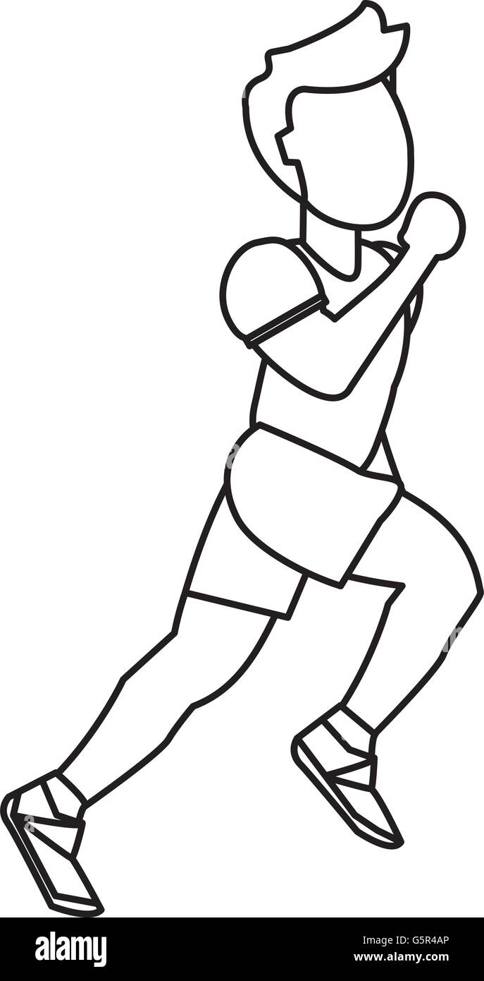 person running outline Stock Vector Image & Art Alamy