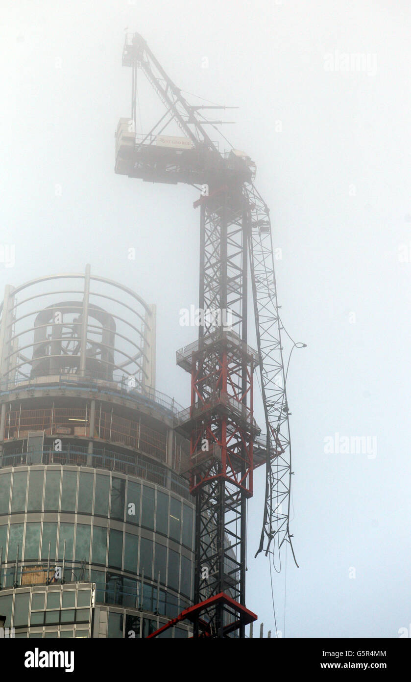 Helicopter crash in London Stock Photo Alamy