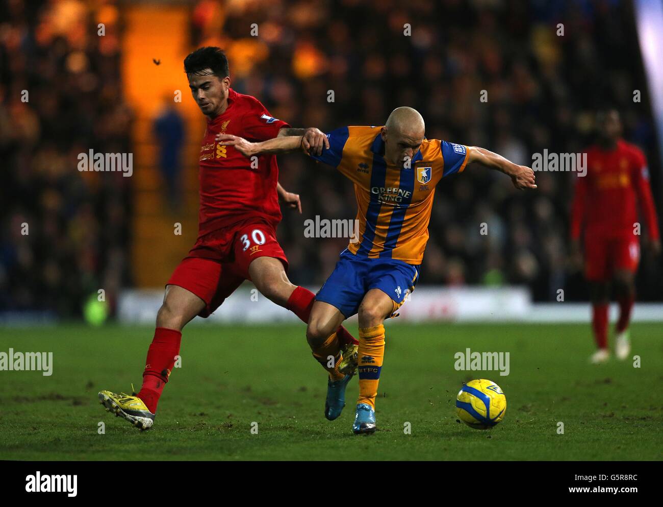 Soccer - FA Cup - Third Round - Mansfield Town v Liverpool - One Call Stadium Stock Photo