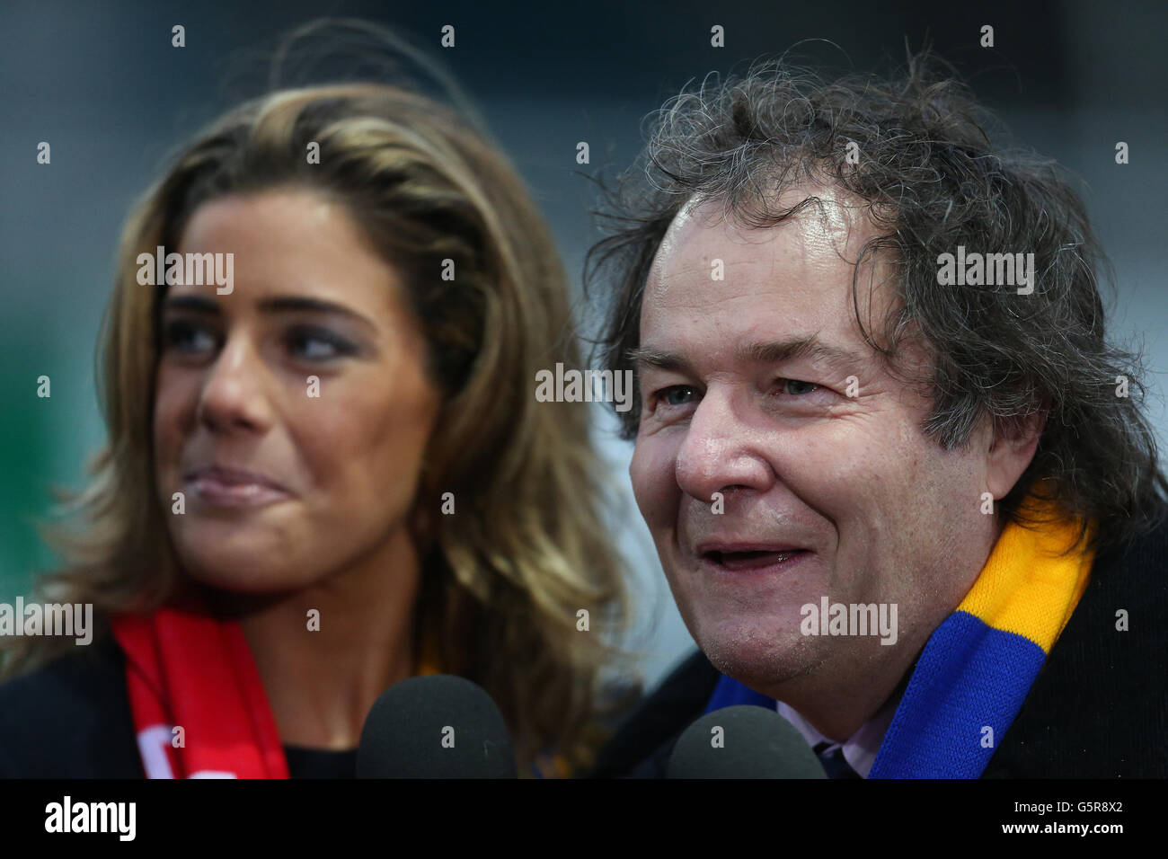 Mansfield towns chairman john radford and his wife carolyn radford hi