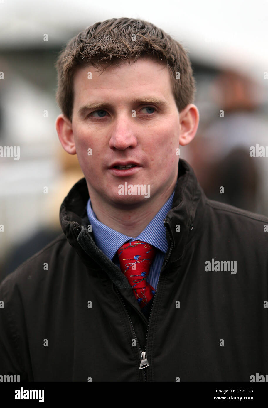 Trainer Neil Mulholland during the January Sale Race Day at Chepstow Racecourse, Monmouthshire. Stock Photo