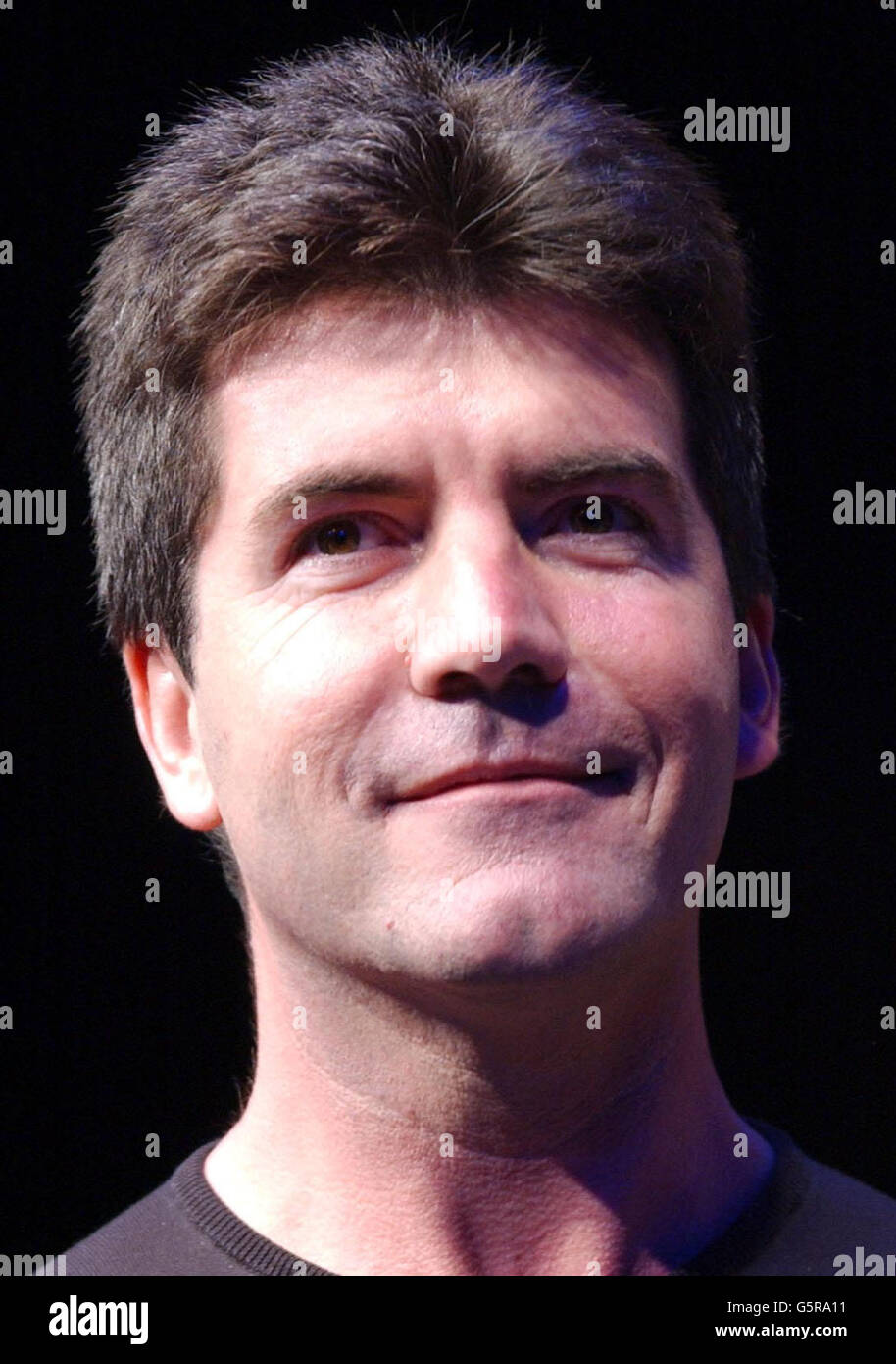 Pop Idol judge Simon Cowell attending the 2002 TRIC (Television & Radio Industries Club) Awards at the Le Meridien Grosvenor House Hotel in London. Stock Photo