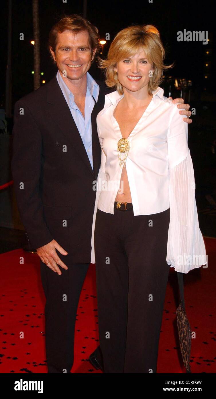 TV presenter Anthea Turner and her husband Grant Bovey arrive for 