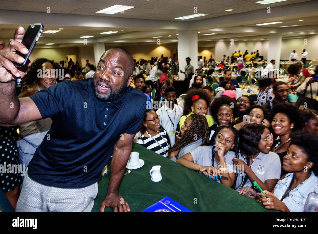 Miami Florida,Hyatt,hotel hotels lodging inn motel motels,lodging,National Preventing Crime in the Black Community Conference,Black Blacks African Afr Stock Photo