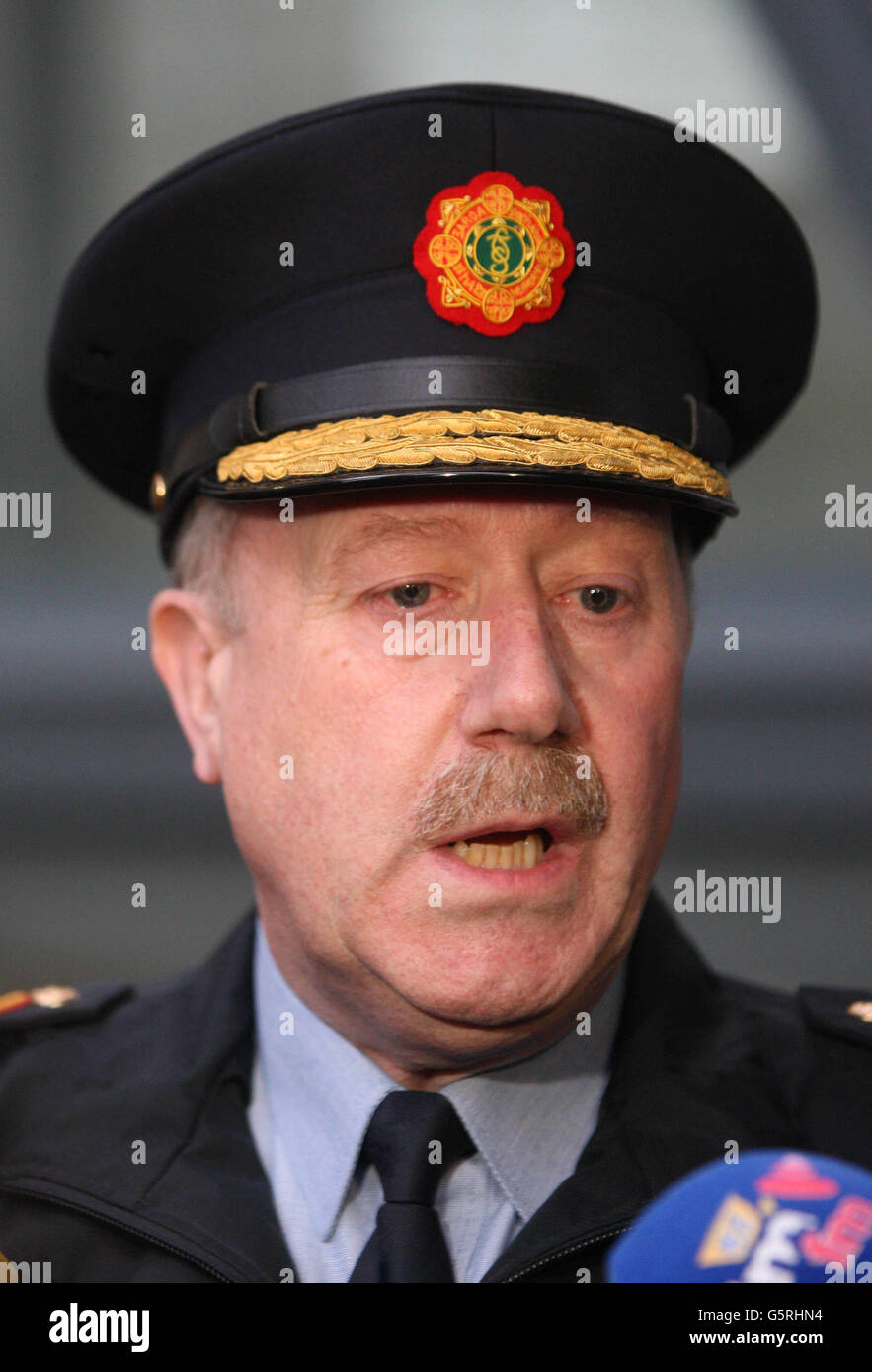 Garda commissioner Martin Callinan holds a press conference at Dundalk