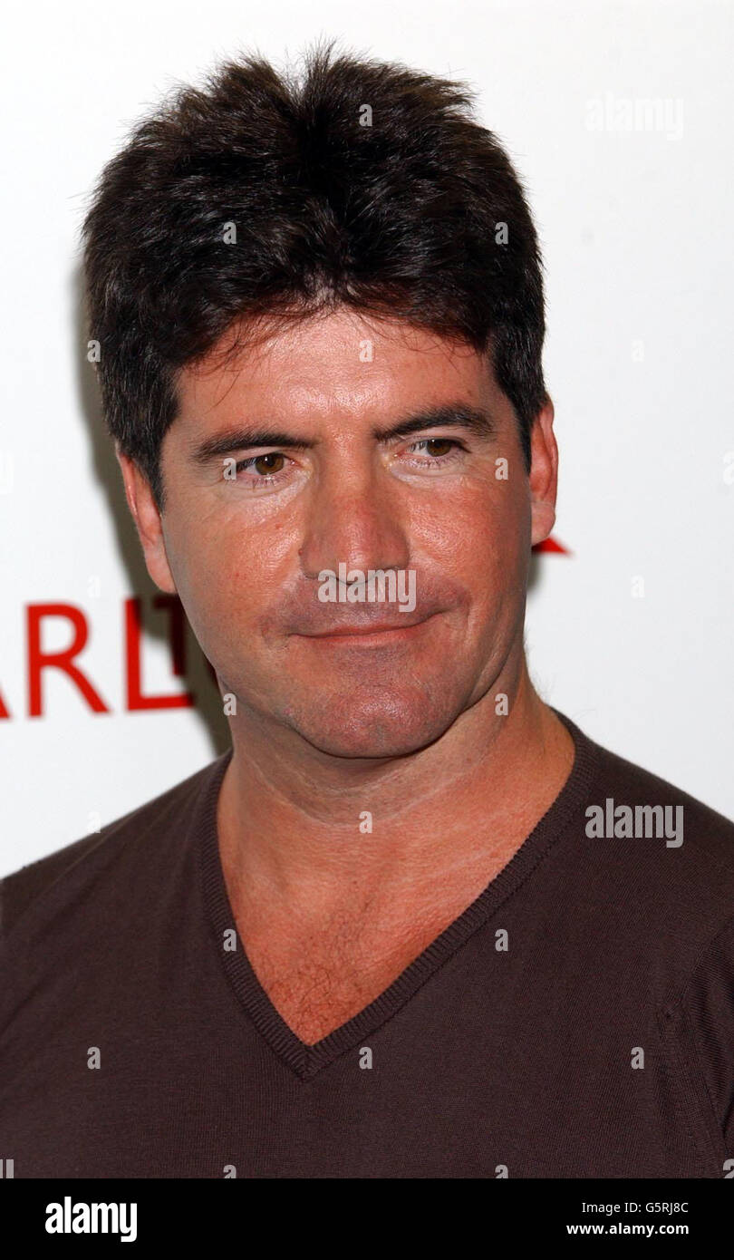 Pop Idol judge Simon Cowell at the fourth annual British Soap Awards at BBC Television Centre in London. The ceremony is hosted by Matthew Kelly. Stock Photo