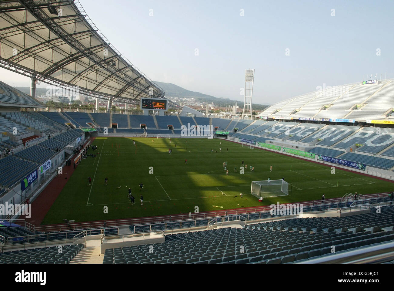 Stadium in Jeju England Stock Photo Alamy