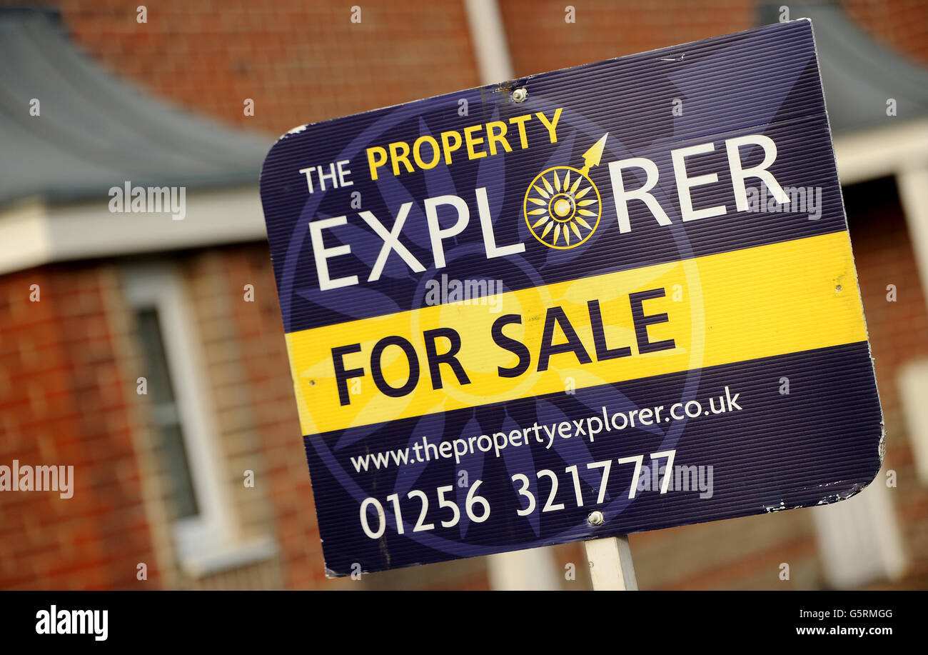 Housing homes sign signage property explorer ampics hires stock