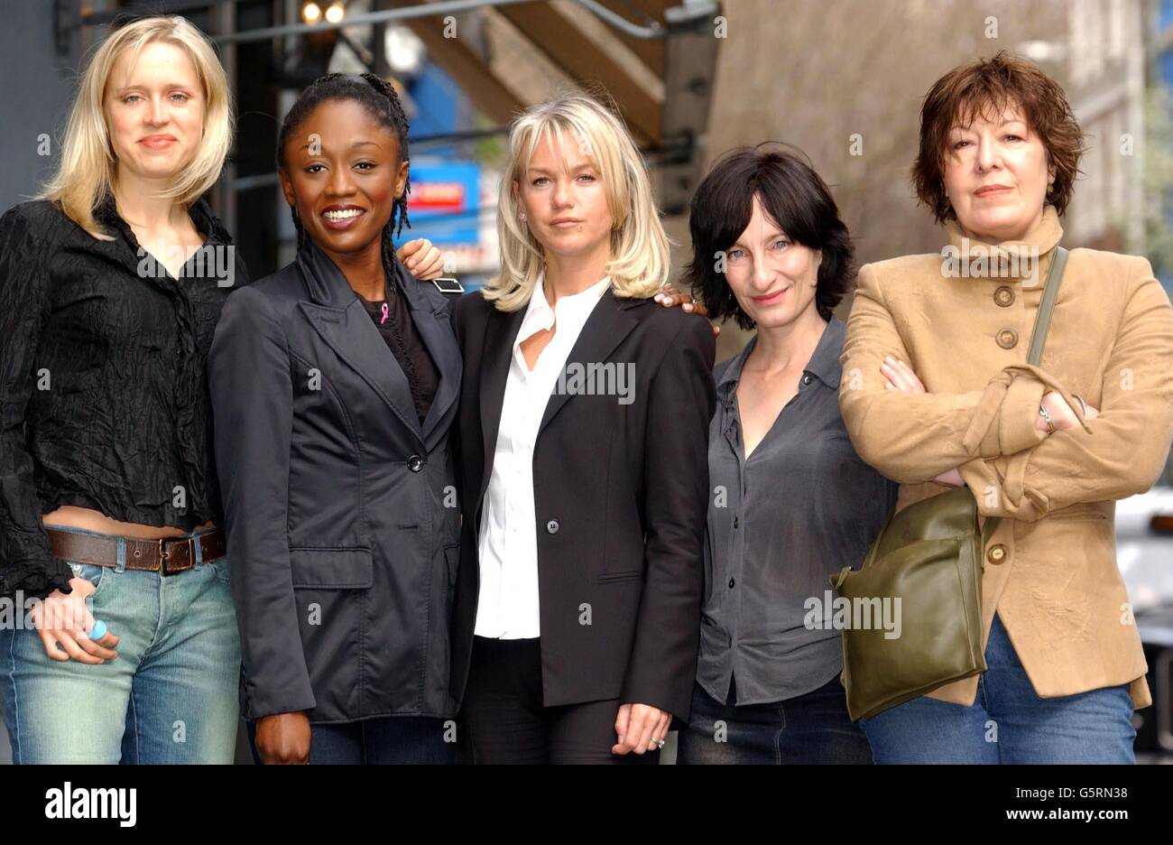 Female members of the cast of The Bill Stock Photo Alamy