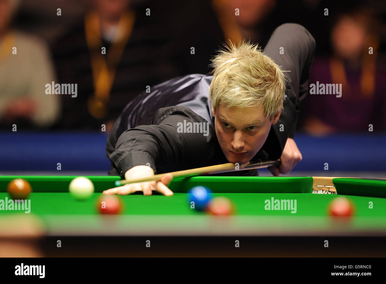 Australia's Neil Robertson during day one of the Betfair Masters at Alexandra Palace, London. Stock Photo