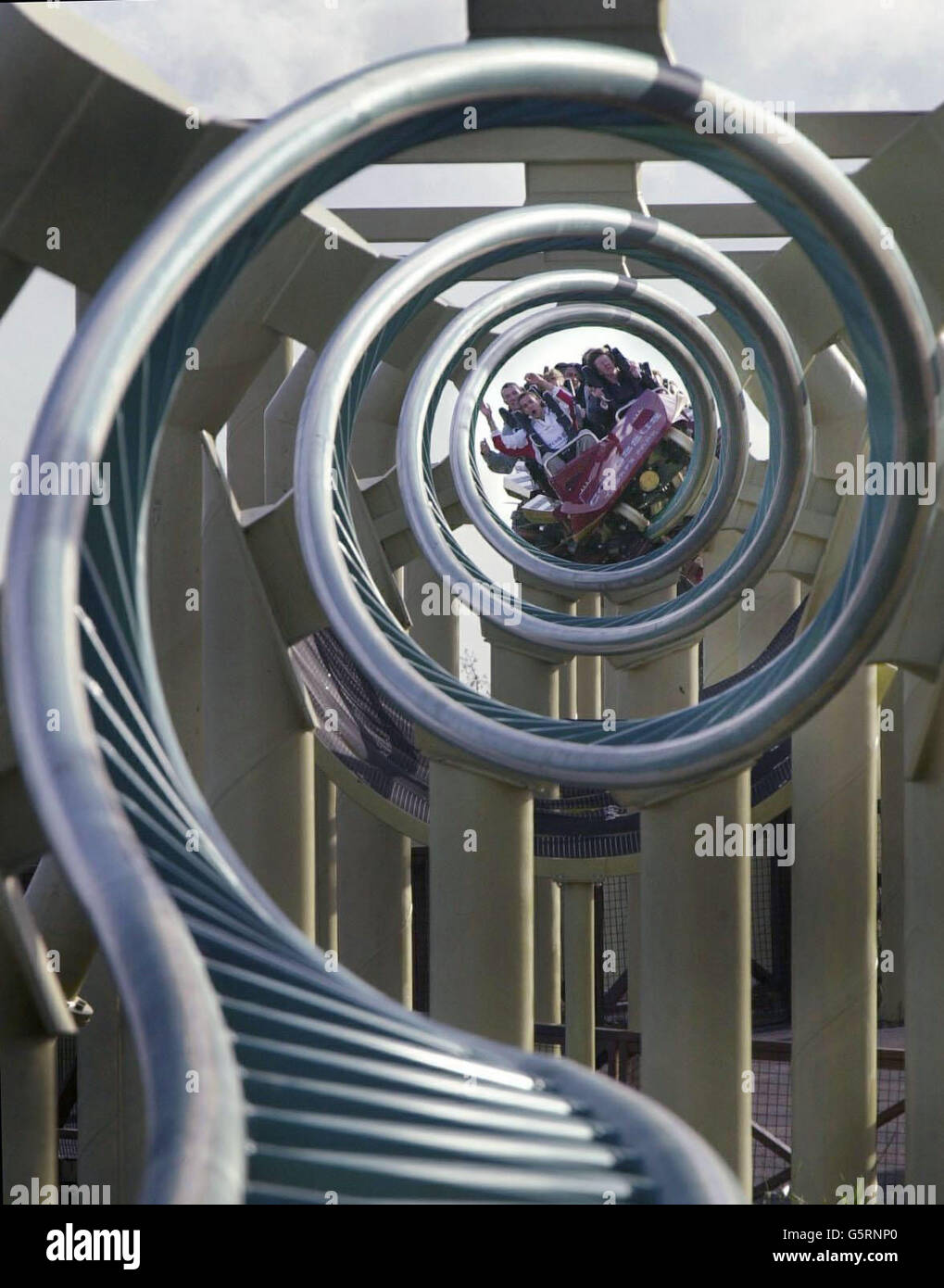 10 loop roller coaster Stock Photo Alamy