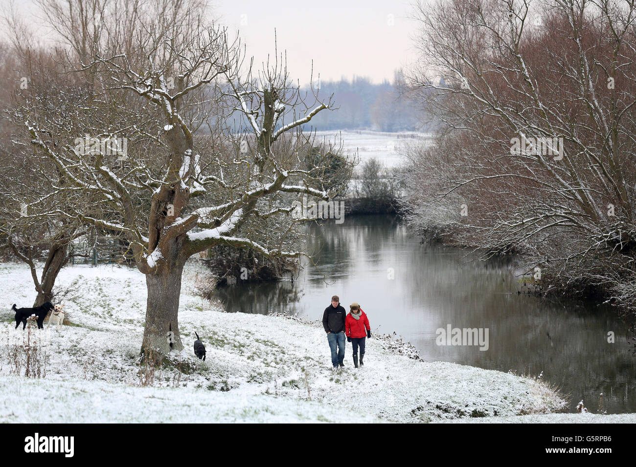 Winter Weather January 14th Stock Photo Alamy