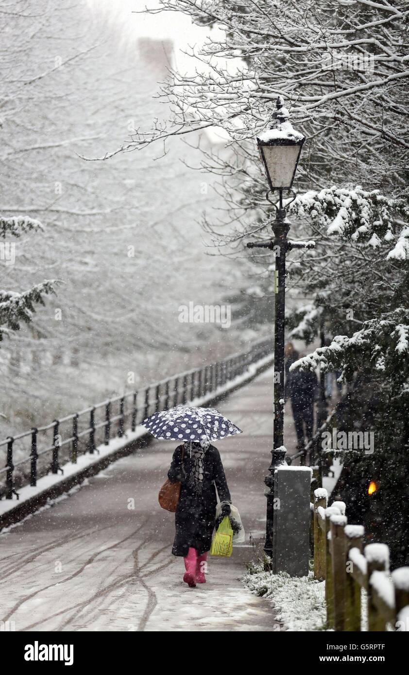 Winter Weather January 14th Stock Photo Alamy