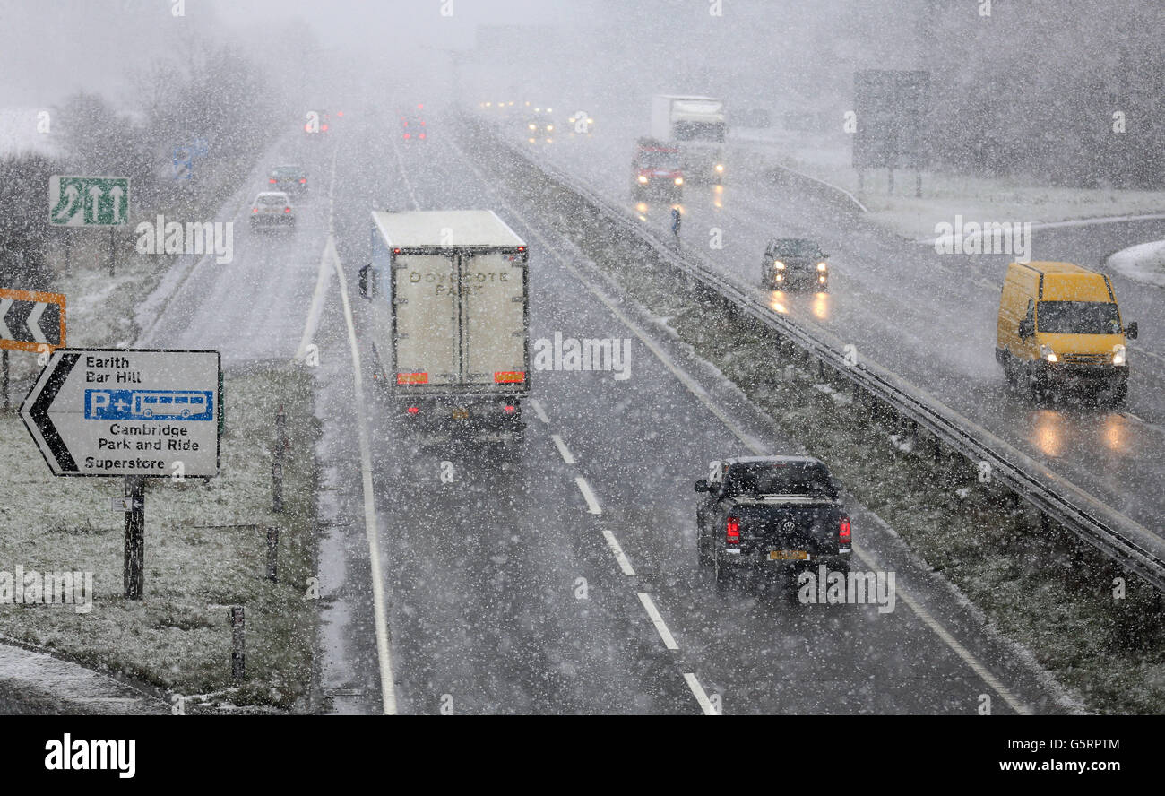 Winter Weather January 14th Stock Photo Alamy