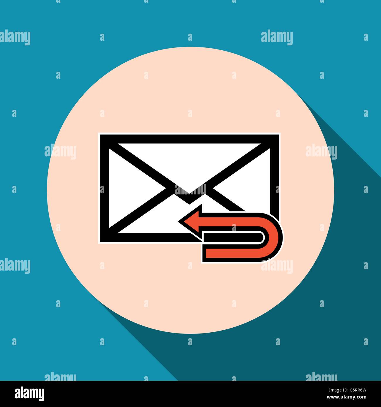 Email symbol letter icon - vector Stock Vector Image & Art - Alamy