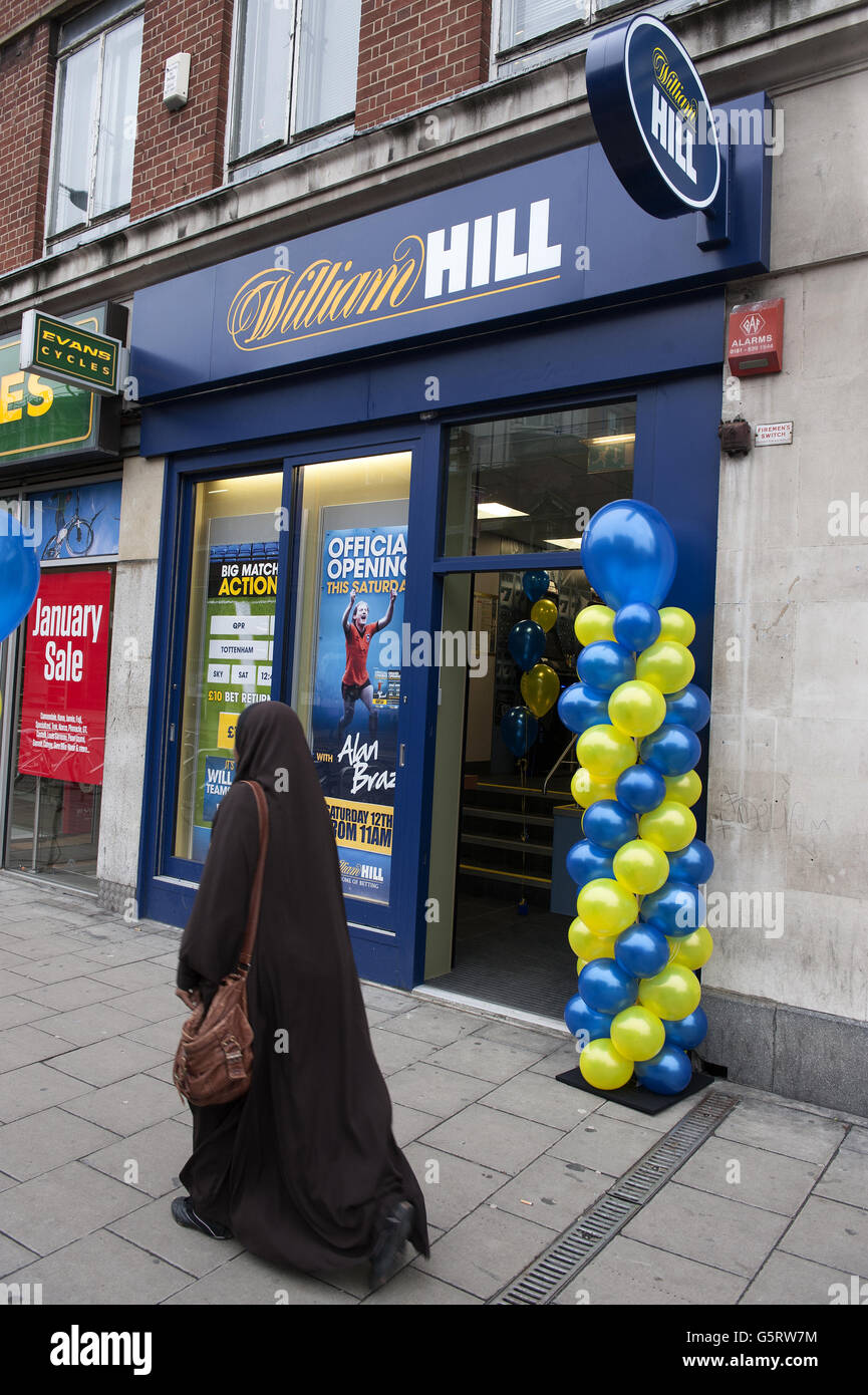 William Hill Bookmakers Waterloo Road Shop Opening Stock Photo - Alamy