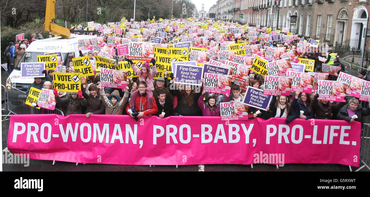 ProLife Campaign demonstration Stock Photo Alamy