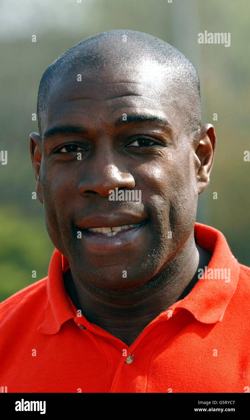 Frank Bruno - London Marathon Charity Stock Photo