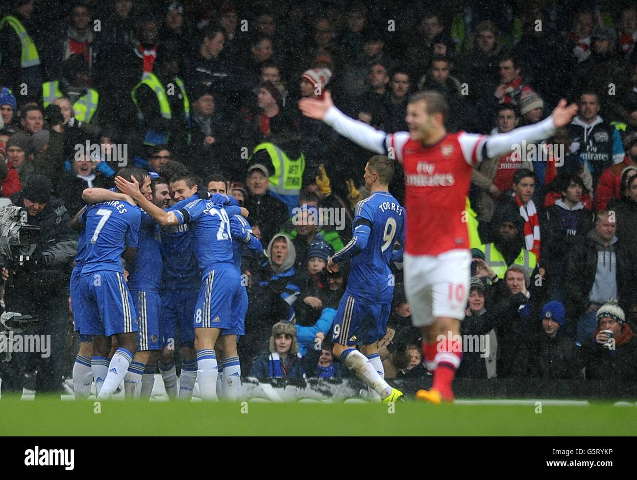 Soccer - Barclays Premier League - Chelsea v Arsenal - Stamford Bridge Stock Photo