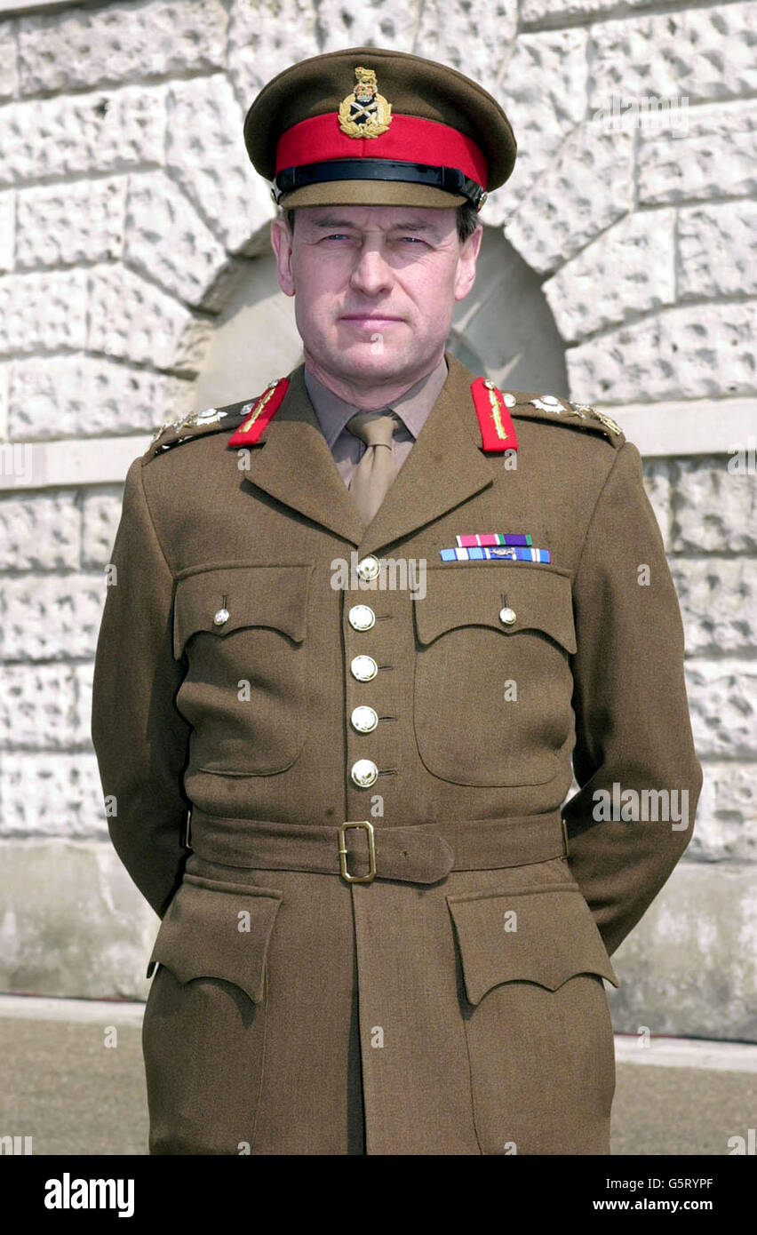 Major General Redmond Watt poses for photographs on Horse Guards Parade
