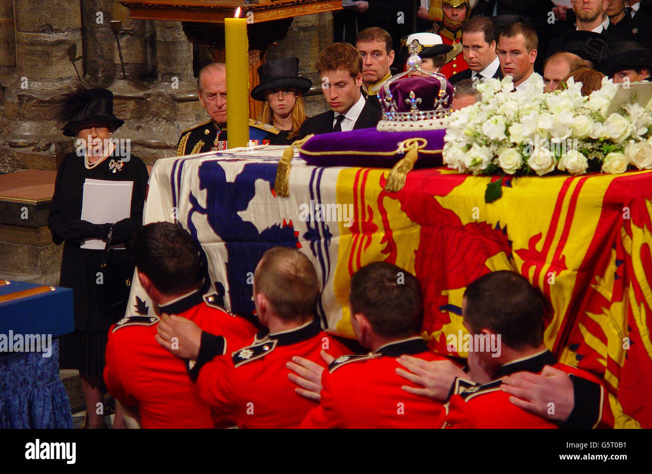 Queen's Mother Funeral / Royal Family Stock Photo Alamy