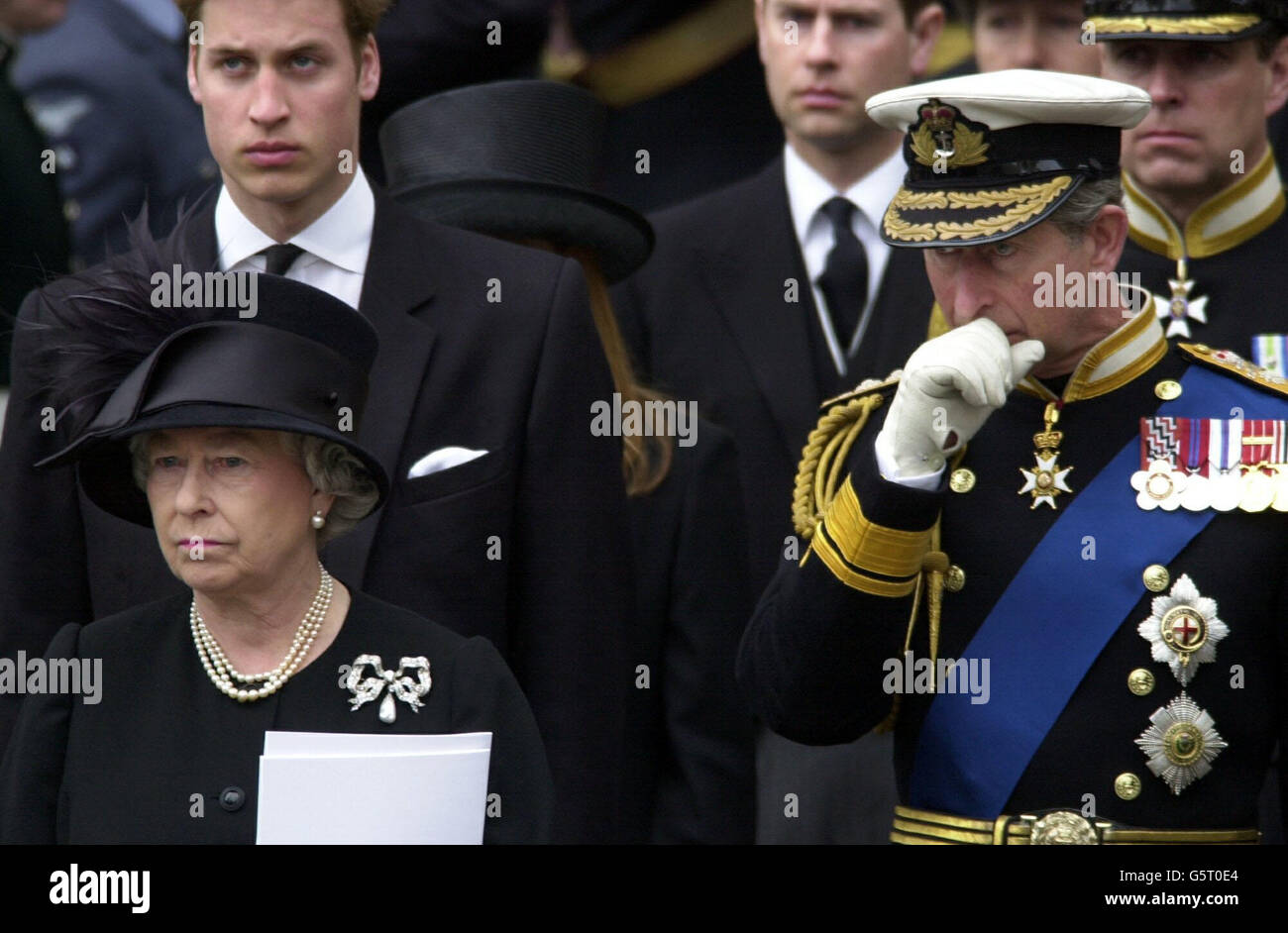 Queen Mother Funeral Stock Photo Alamy